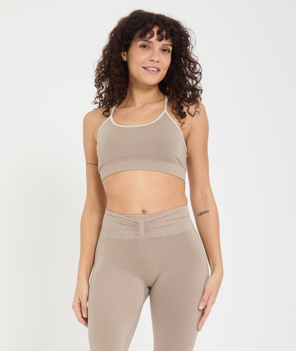 Brassière Voile Cacao